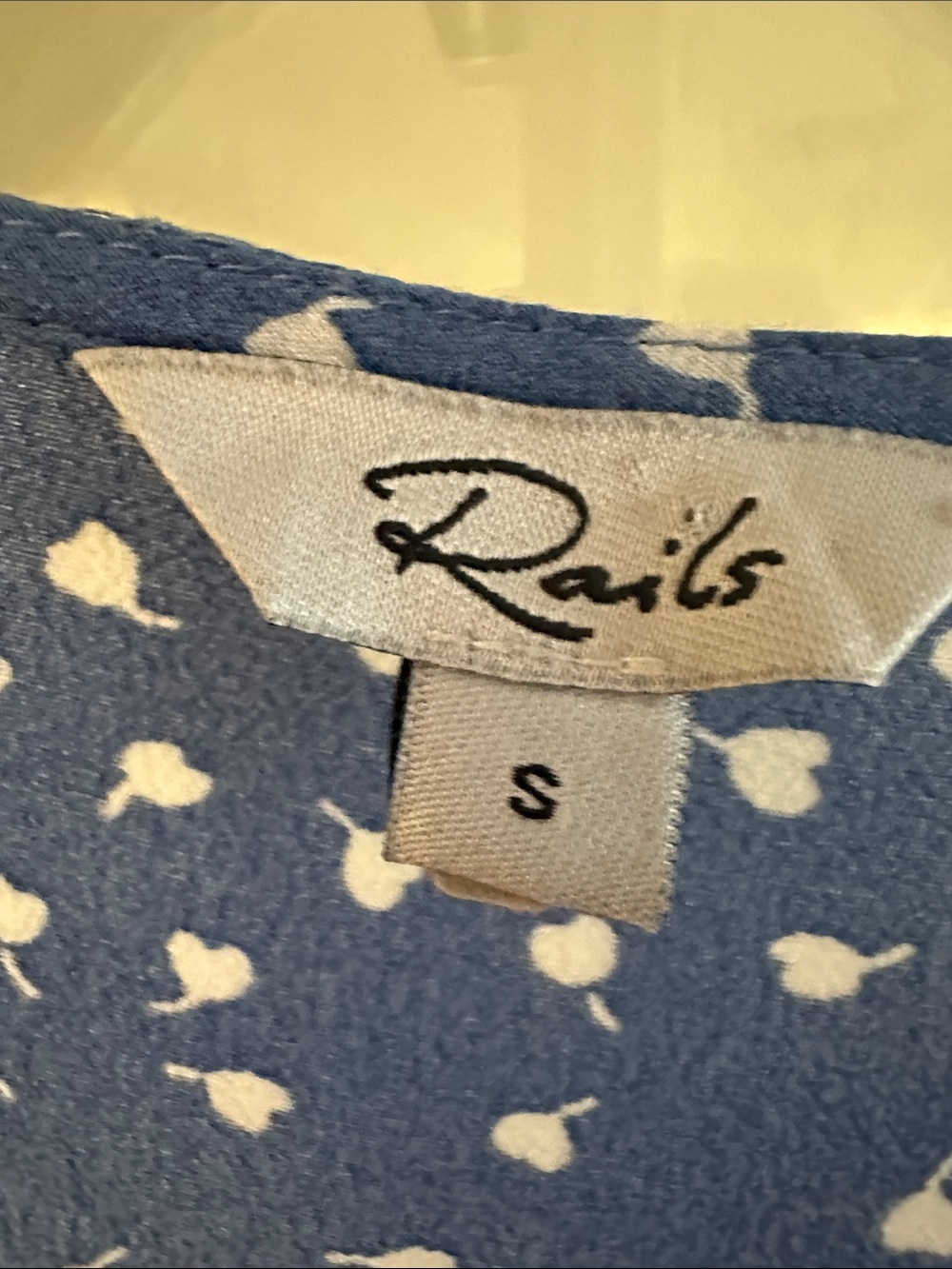 Rails Blue Helena V-Neck Short Flutter Sleeve Dress - Picture 3 of 5